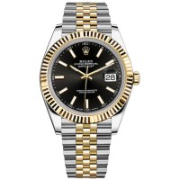 Rolex Datejust "Black Index" Swiss ETA Replica 1:1 Super Clone Watch Mohali Ref.126333