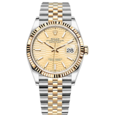 Rolex Datejust 41 Fluted Motif Yellow Dial Super Clone Watch Ref.M126233-0039 | 1:1 Swiss ETA 3235 Movement