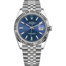 Rolex Datejust 41 Swiss ETA Replica Watch India Blue Dial Ref.M126334-002