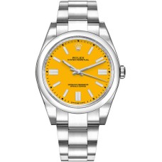 Rolex Yellow Oyster Perpetual Swiss Super Clone Watch India|Swiss ETA 3230 Movement 